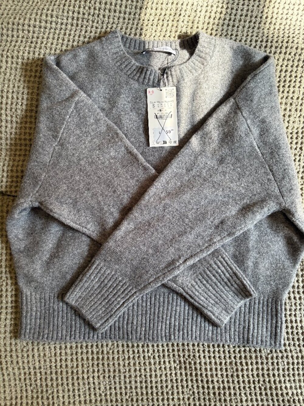 Grey Oversized Zara Sweater - Size S